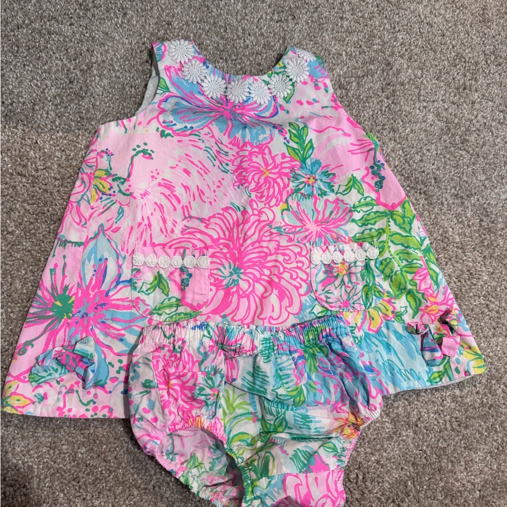 ✨SOLD✨ Lilly Pulitzer Floral Baby Dress